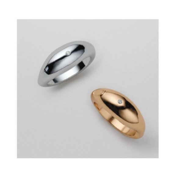 Avon Studio 1886 Two-Tone Fusion Ring Set In Size 8-New In Box - Picture 2 of 2